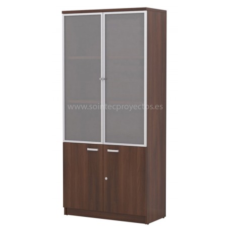 Armario de puertas altas de cristal