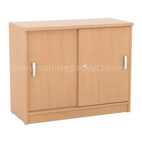 Armario de puertas correderas con balda