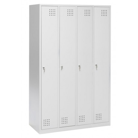 Taquilla metálica de 4 módulos