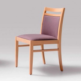 Silla de comedor y salas en madera tapizada