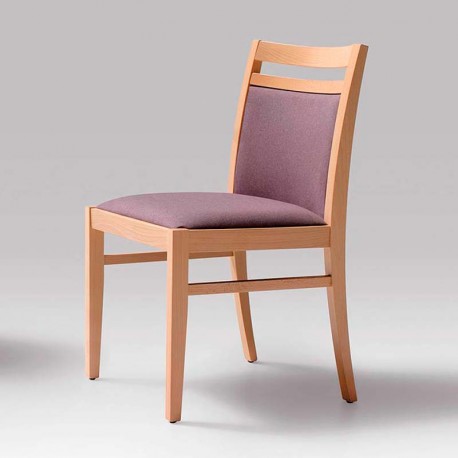 Silla de comedor y salas en madera tapizada
