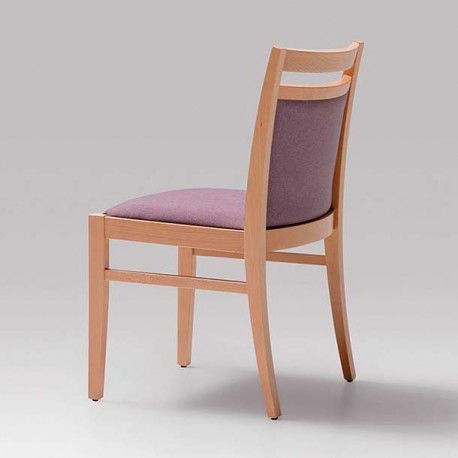 Silla de comedor y salas en madera tapizada