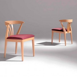 Silla clásica de comedor y salas con brazos