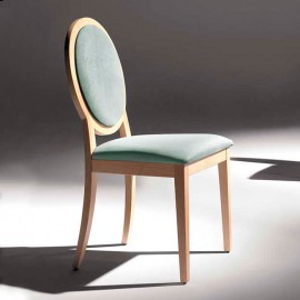 Silla de diseño clásico isabelino en madera