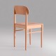 Silla de diseño en madera con respaldo ergonómico