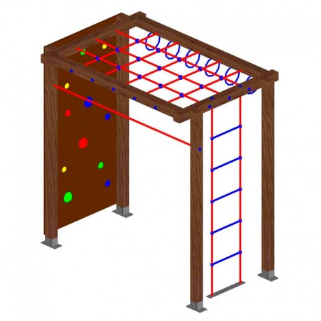 Conjunto laberinto rocódromo