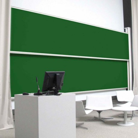 Pizarra verde de acero vitrificado vaivén