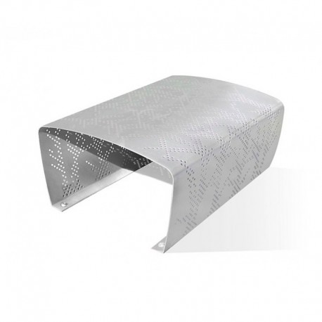 Banco aluminio perforado opción luz