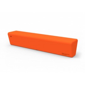 Banco recto de polietileno naranja