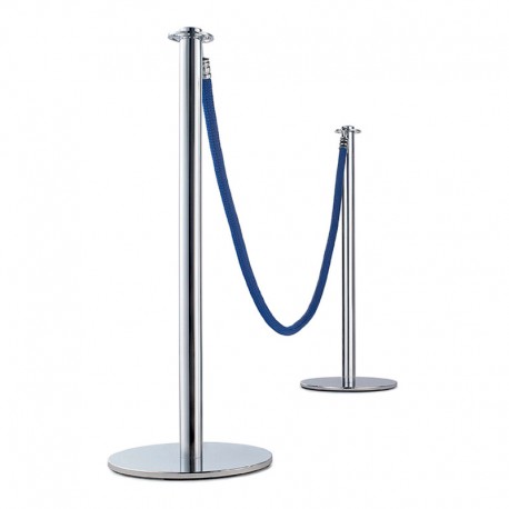 Postes de aluminio de cordón luxe plata