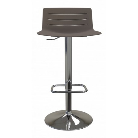 Taburete skin de pie de aluminio cromado