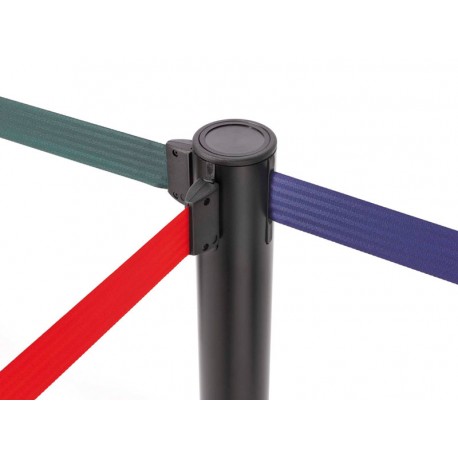Poste metálico 95 cm con cinta retractil 3 m