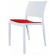 Silla apilable fiona asiento tapizado