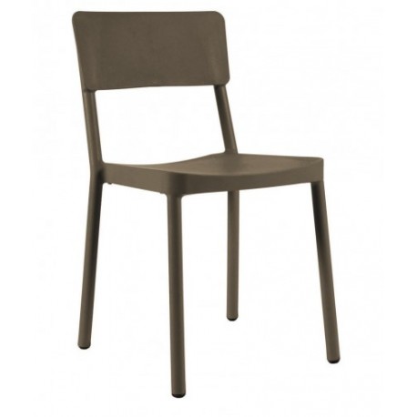 Silla apilable roja lisboa