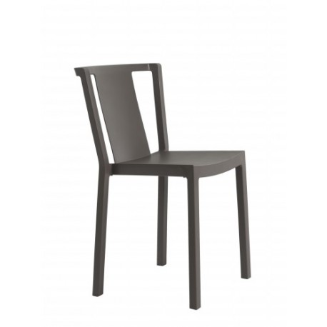Silla apilable fibra y PP neutra