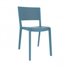 Silla apilable fibra y PP spot