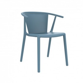 Silla apilable fibra con pp steely