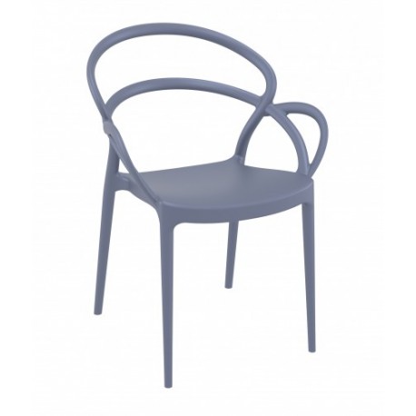 Silla diseño mila con brazos