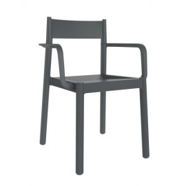 Silla apilable polipropileno danna con brazos