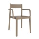 Silla apilable polipropileno danna con brazos