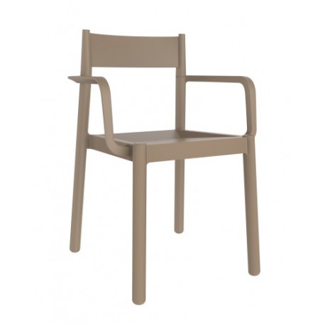 Silla apilable polipropileno danna con brazos