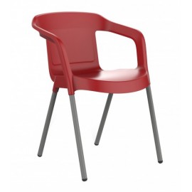 Silla polipropileno malta respaldo bajo