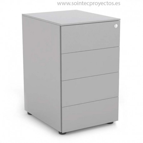 Buck metálico de 4 cajones y cerradura