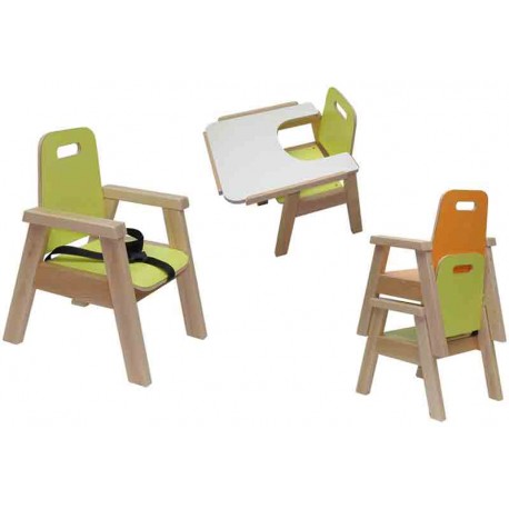 Trona infantil de madera Chiqui