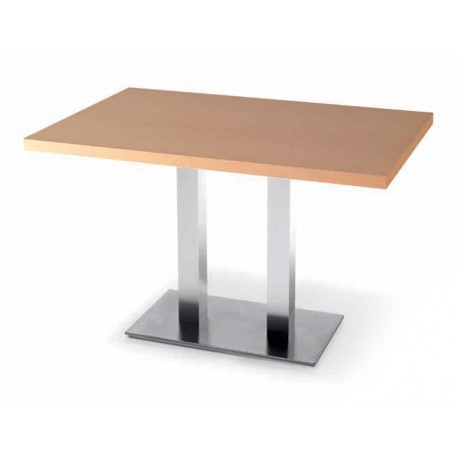 Mesa base 2 patas acero