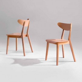 Silla de madera respaldo anatómico