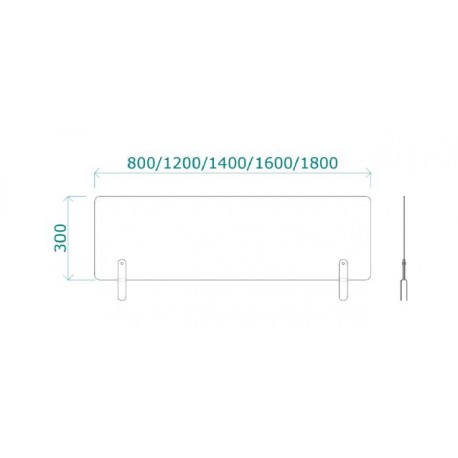 MAMPARA PROTECTORA SOBRE SEPARADOR