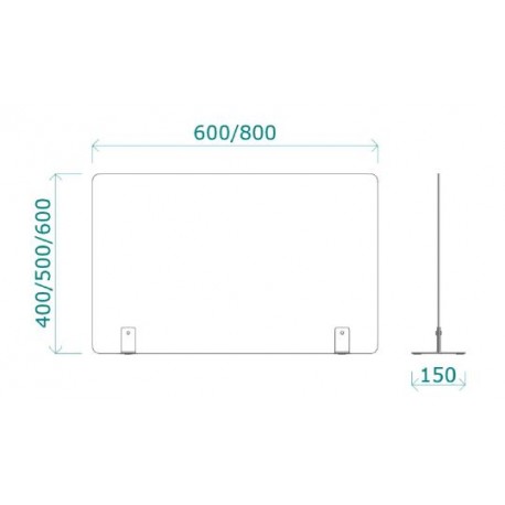 MAMPARA PROTECTORA LATERAL DE MESA