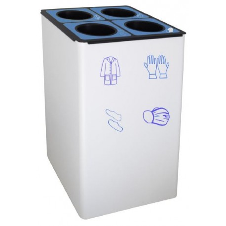 PAPELERA METALICA DE GRAN CAPACIDAD PARA RESIDUOS COVID-19