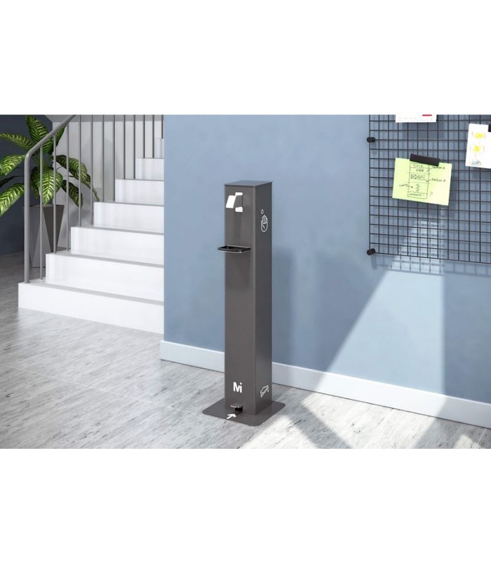 DISPENSADOR DE GEL HIDROALCOHOLICO CON PEDAL