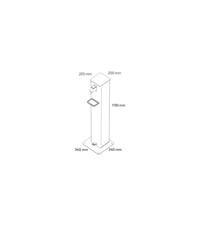 DISPENSADOR DE GEL HIDROALCOHOLICO CON PEDAL
