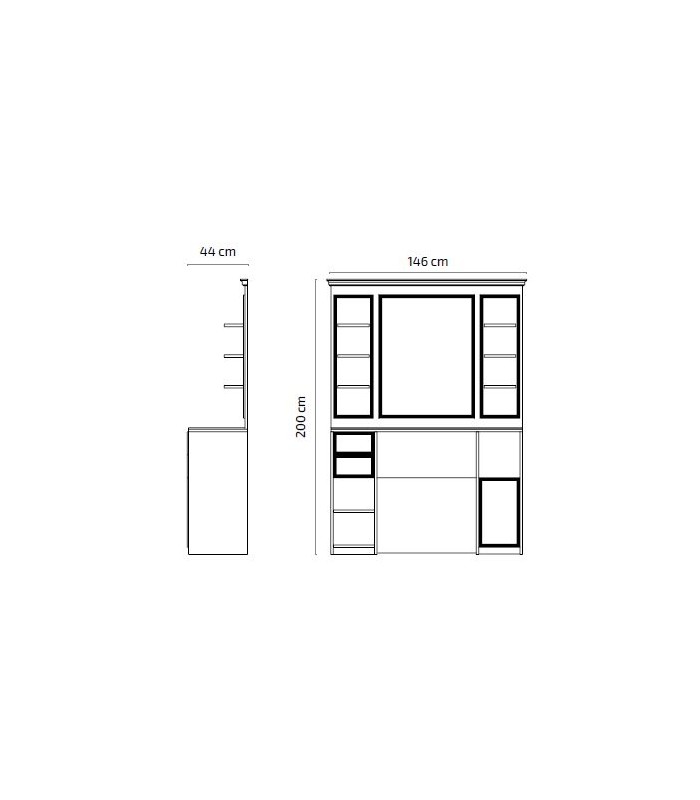 TOCADOR PARA BARBERIA MODELO FRANCIS