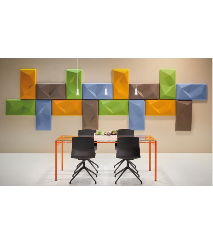 Panel geométrico fonoabsorbente