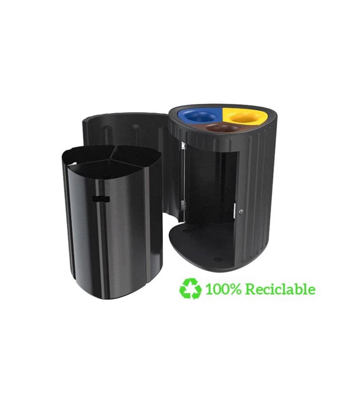 PAPELERA SELECTIVA MULTIRESIDUO EN POLIETILENO