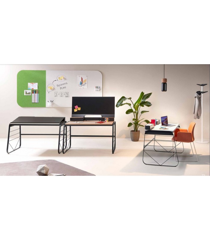 MESA DE OFICINA CON CAJÓN INTEGRADO Y TAPA ABATIBLE PARA CASA