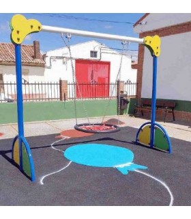 COLUMPIO CESTO CON 1 ASIENTO DE GRUPO
