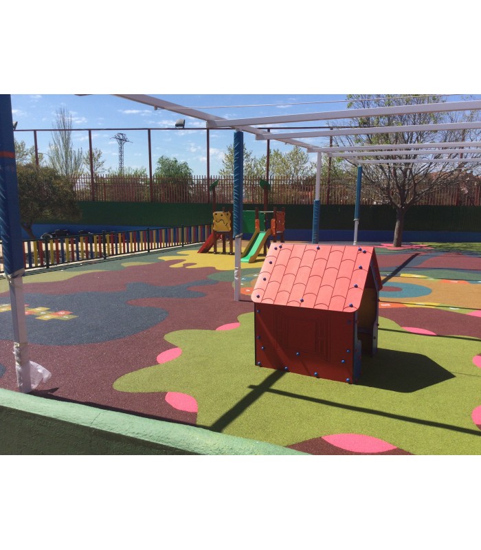 Suelo continuo de caucho para parques infantiles y colegios