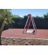 Columpio adaptado para silla de ruedas. Columpio inclusivo