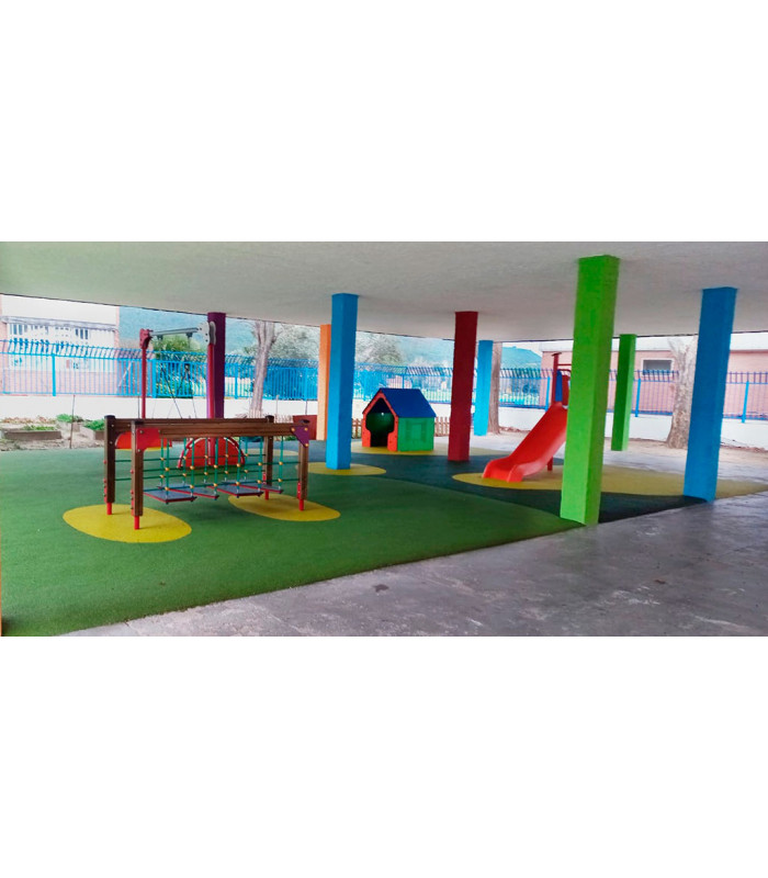 Suelo continuo de caucho para parques infantiles y colegios