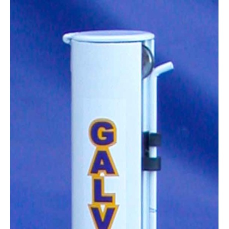 Postes de tenis anclado de aluminio