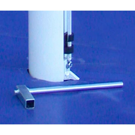 Postes de tenis anclado de aluminio