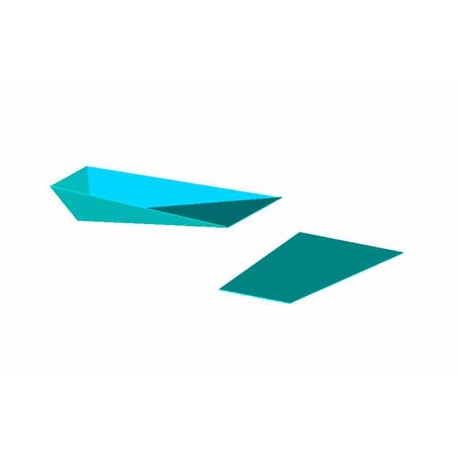 Cajetín metálico para pértiga con patillas