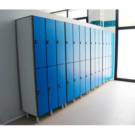 Taquillas fenólica y melamina para vestuarios