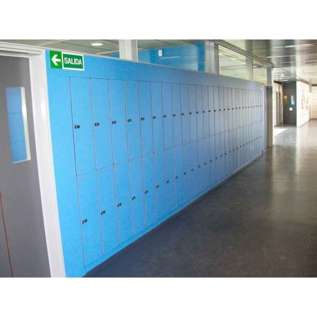 Taquillas fenólica y melamina para vestuarios