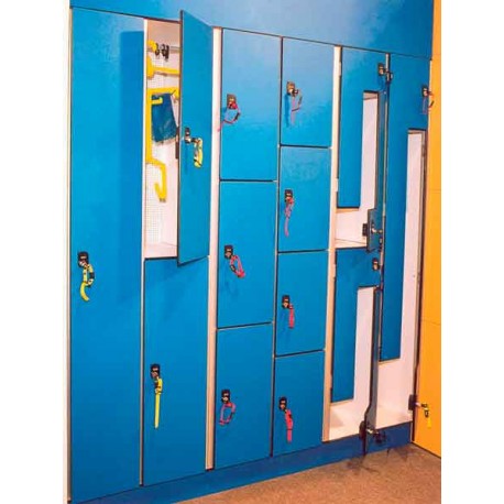 Taquillas fenólica y melamina para vestuarios