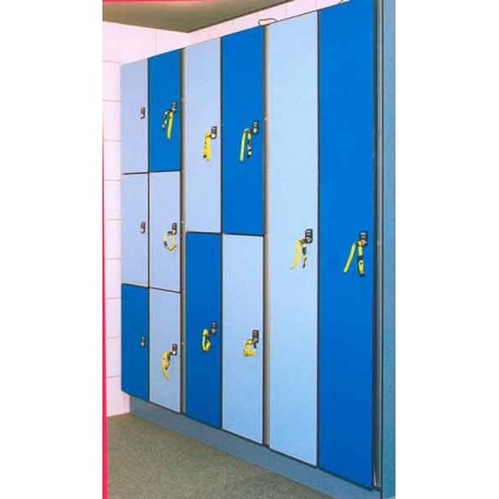 Taquillas fenólica y melamina para vestuarios